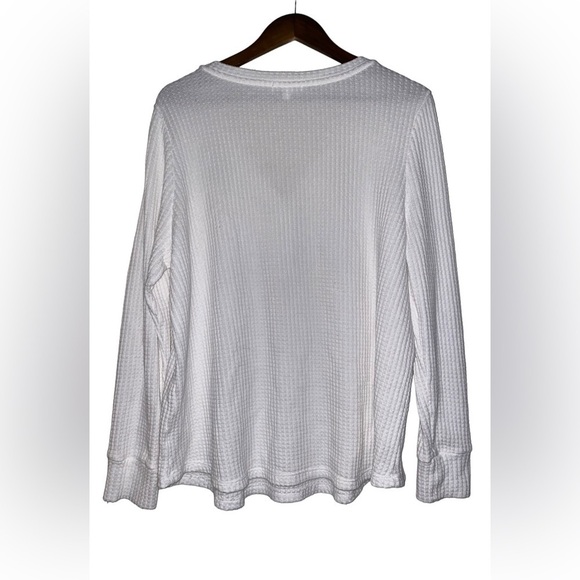 Daily Thread Women Long Sleeves White Thermal Shirt Size 1X Casual Outdoor - Picture 2 of 7